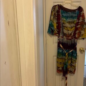 Madison Paige Multicolor Tie-Dye Mini Dress
